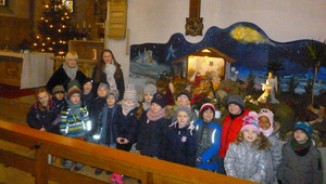 Angehende Schulkinder besuchten die Kirche in Vörden